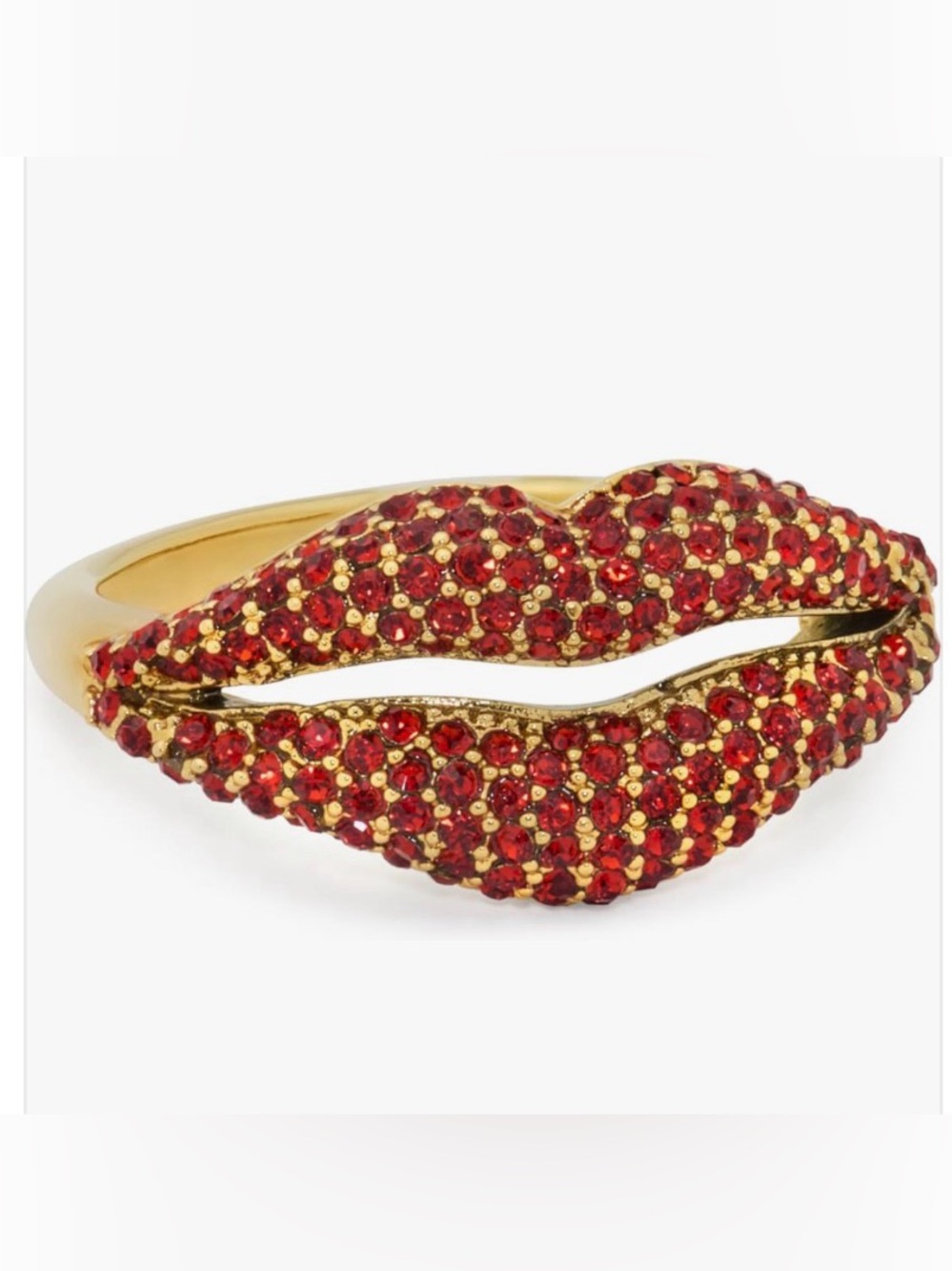 NWT! Kate Spade Kiss 💋 Pave Lips Ring